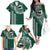 Hawaii Rainbow Warriors Personalized Family Matching Off The Shoulder Long Sleeve Dress and Hawaiian Shirt Kakau Ikakai Laau Pama