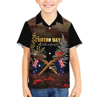 Australia - New Zealand ANZAC Family Matching Off Shoulder Short Dress and Hawaiian Shirt Gallipoli ANZAC Cove Landing