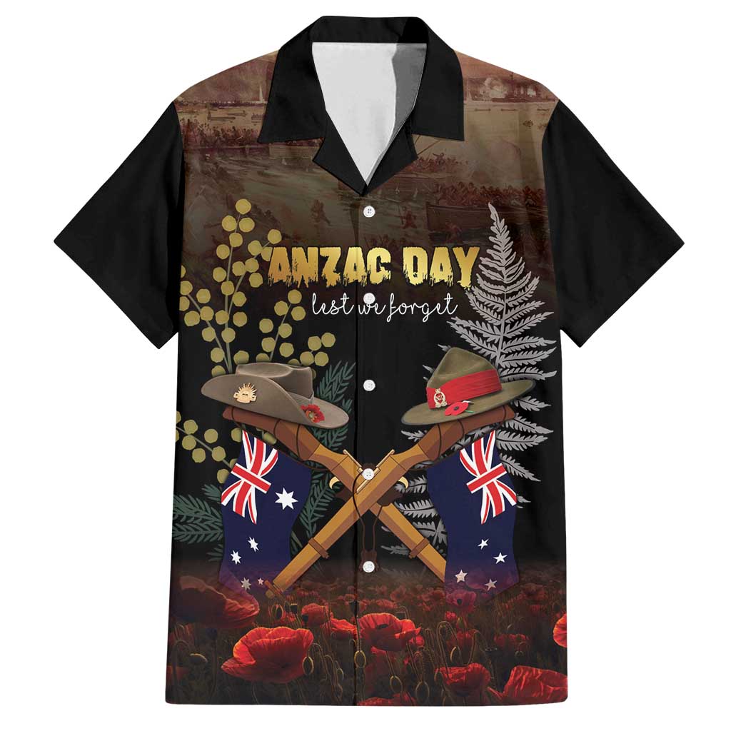 Australia - New Zealand ANZAC Family Matching Summer Maxi Dress and Hawaiian Shirt Gallipoli ANZAC Cove Landing