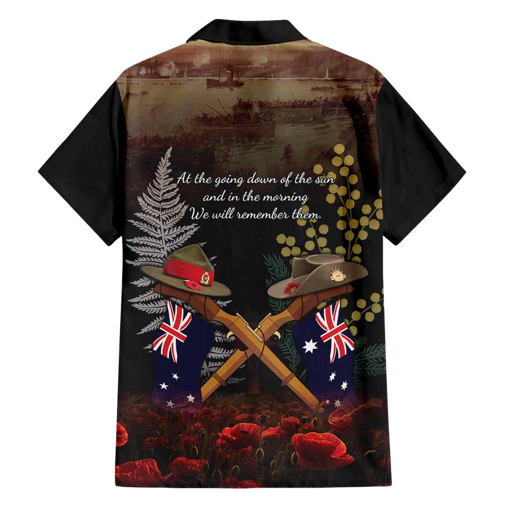 Australia - New Zealand ANZAC Hawaiian Shirt Gallipoli ANZAC Cove Landing