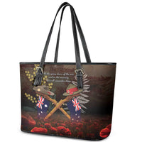 Australia - New Zealand ANZAC Leather Tote Bag Gallipoli ANZAC Cove Landing