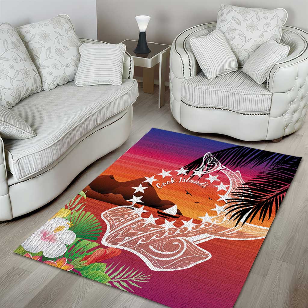 Kia Orana Cook Islands Area Rug Sunset Dream LT7 - Polynesian Pride