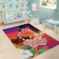 Kia Orana Cook Islands Area Rug Sunset Dream LT7 - Polynesian Pride