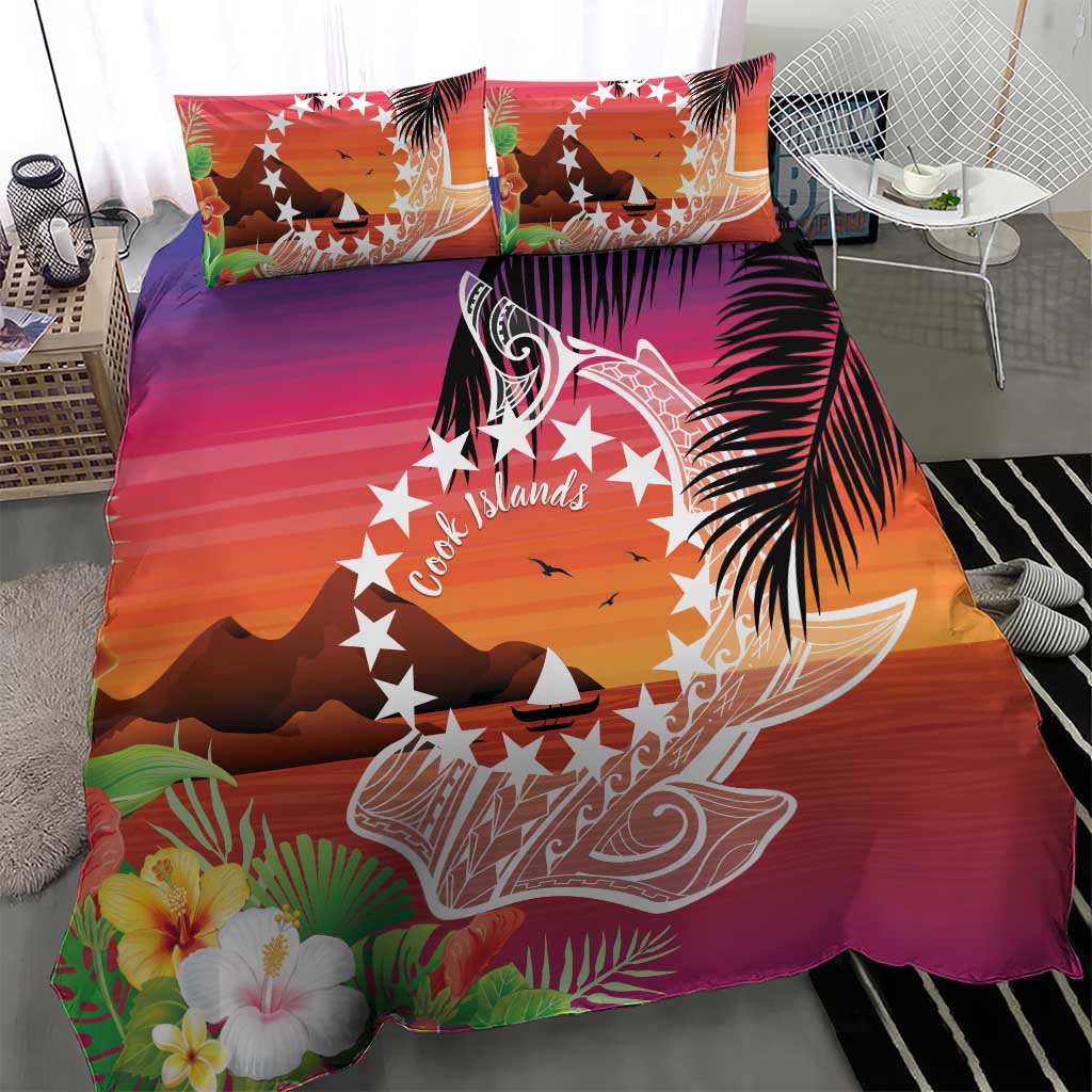 Kia Orana Cook Islands Bedding Set Sunset Dream LT7 - Polynesian Pride