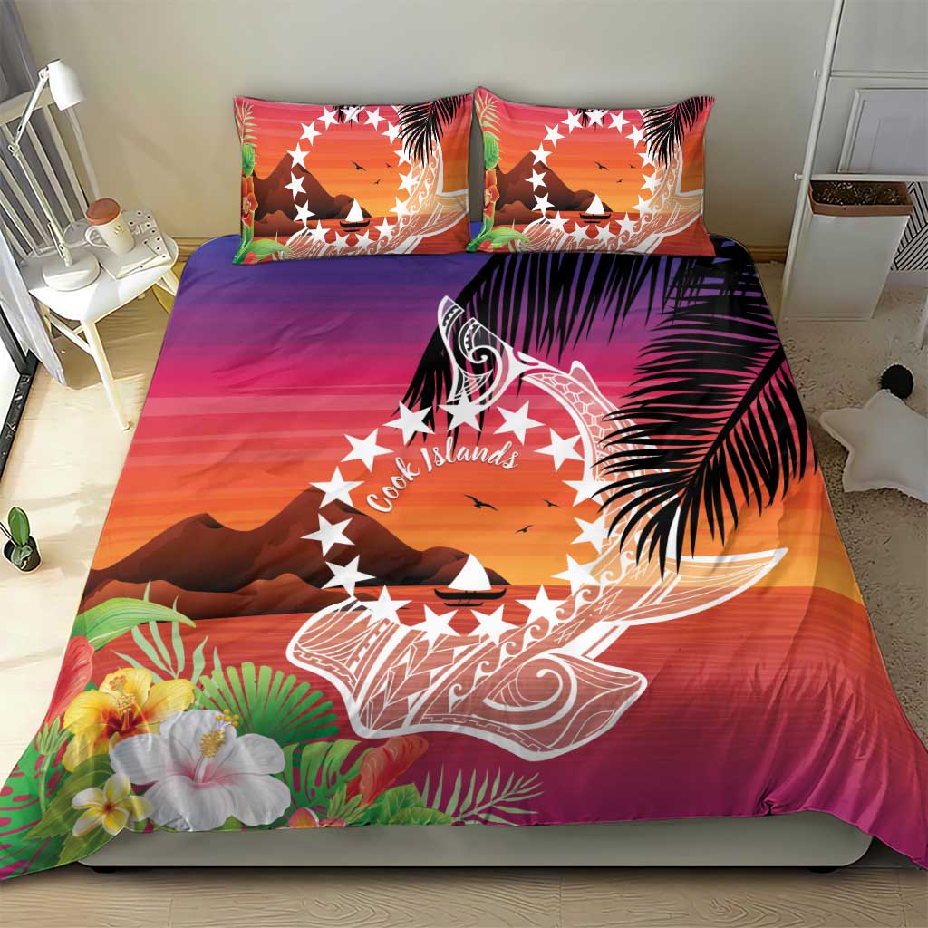 Kia Orana Cook Islands Bedding Set Sunset Dream LT7 - Polynesian Pride