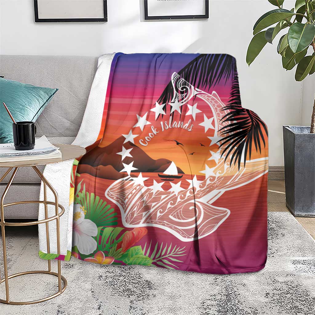 Kia Orana Cook Islands Blanket Sunset Dream