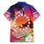 Kia Orana Cook Islands Family Matching Off Shoulder Short Dress and Hawaiian Shirt Sunset Dream