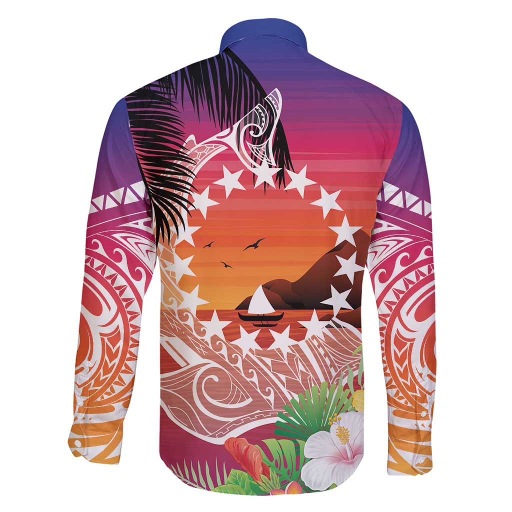 Kia Orana Cook Islands Family Matching Puletasi and Hawaiian Shirt Sunset Dream LT7 - Polynesian Pride
