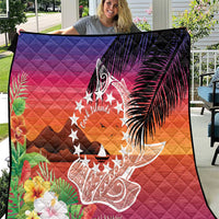 Kia Orana Cook Islands Quilt Sunset Dream LT7 Art - Polynesian Pride