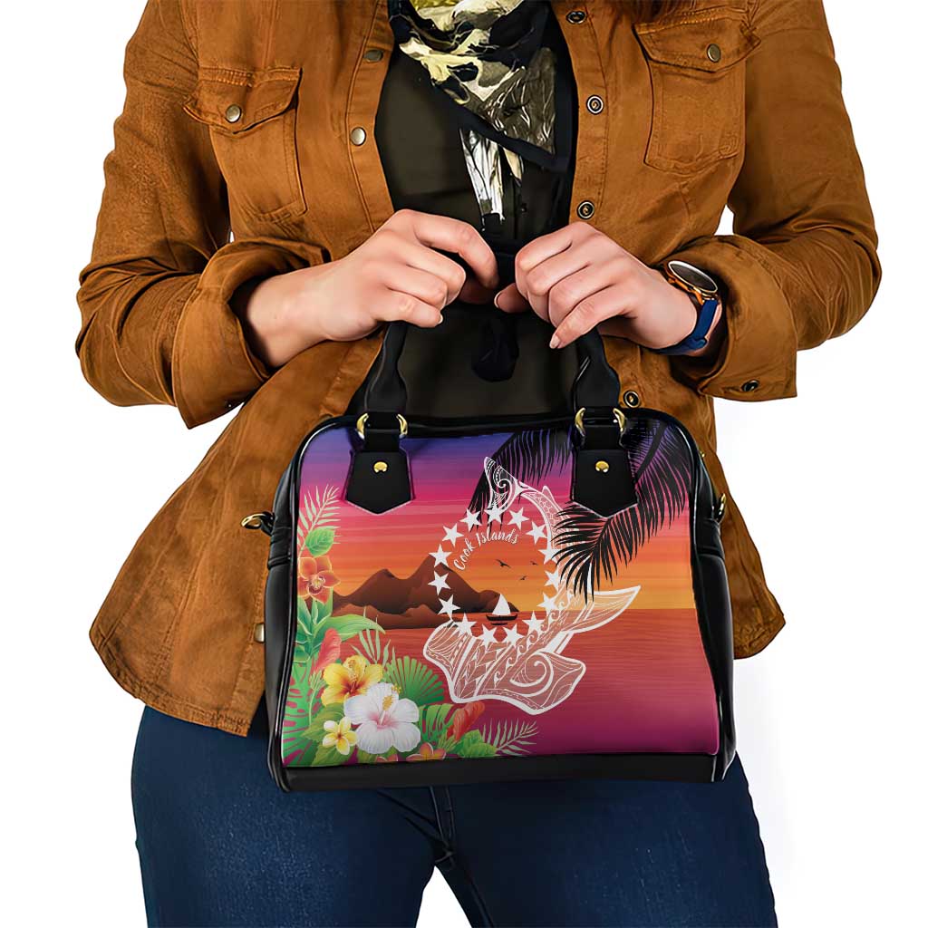 Kia Orana Cook Islands Shoulder Handbag Sunset Dream