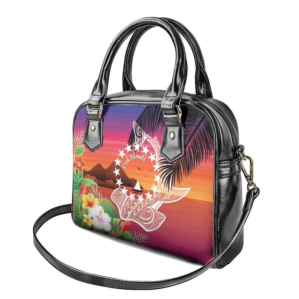 Kia Orana Cook Islands Shoulder Handbag Sunset Dream