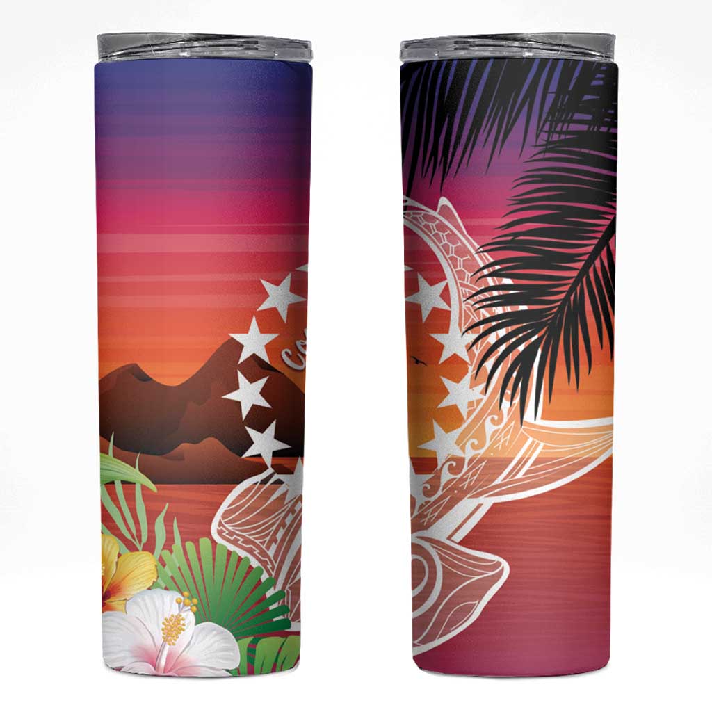 Kia Orana Cook Islands Skinny Tumbler Sunset Dream LT7 Art - Polynesian Pride