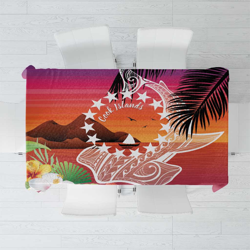 Kia Orana Cook Islands Tablecloth Sunset Dream LT7 Art - Polynesian Pride