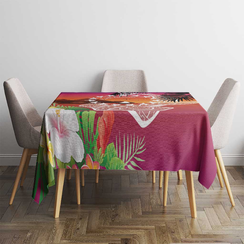 Kia Orana Cook Islands Tablecloth Sunset Dream LT7 - Polynesian Pride