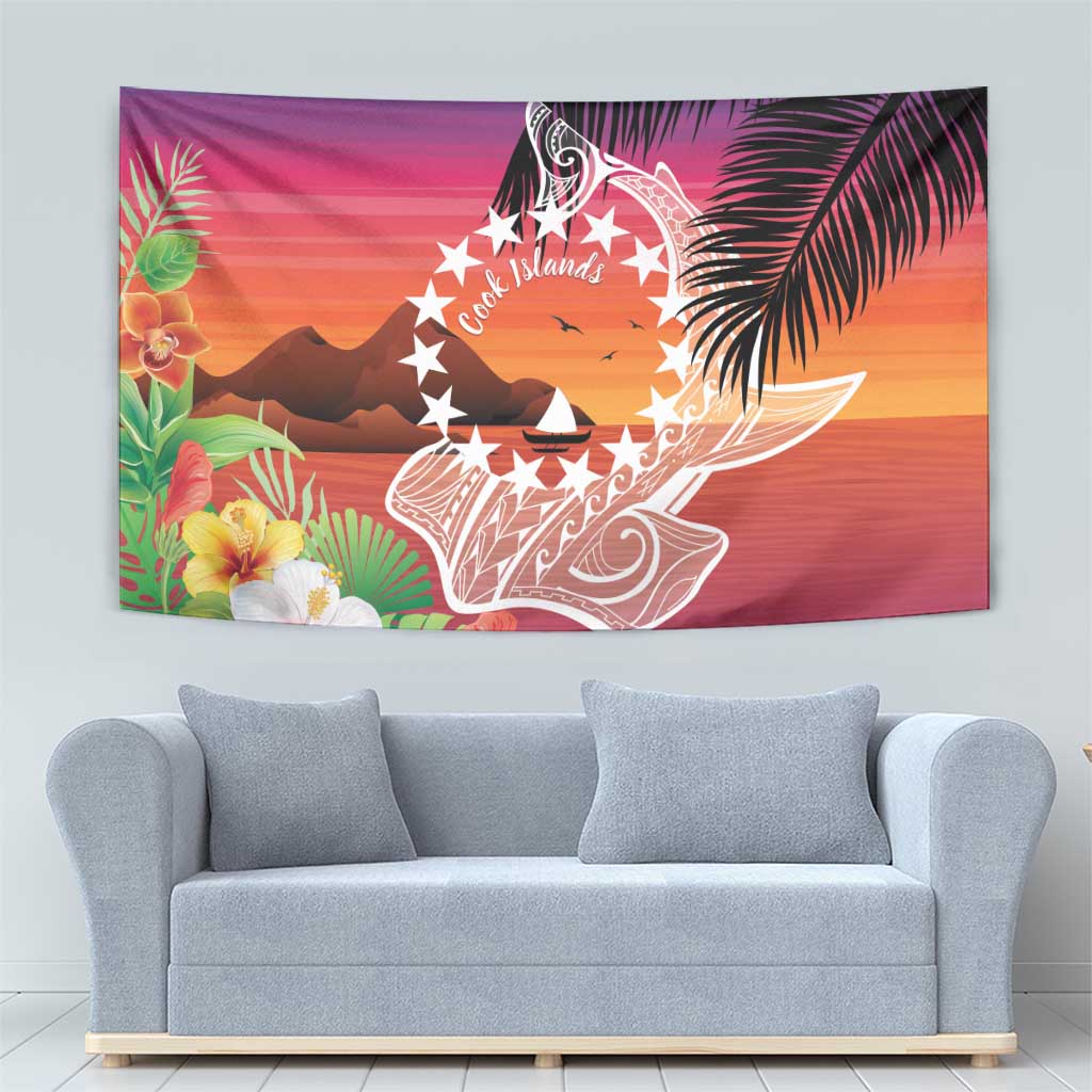 Kia Orana Cook Islands Tapestry Sunset Dream LT7 - Polynesian Pride