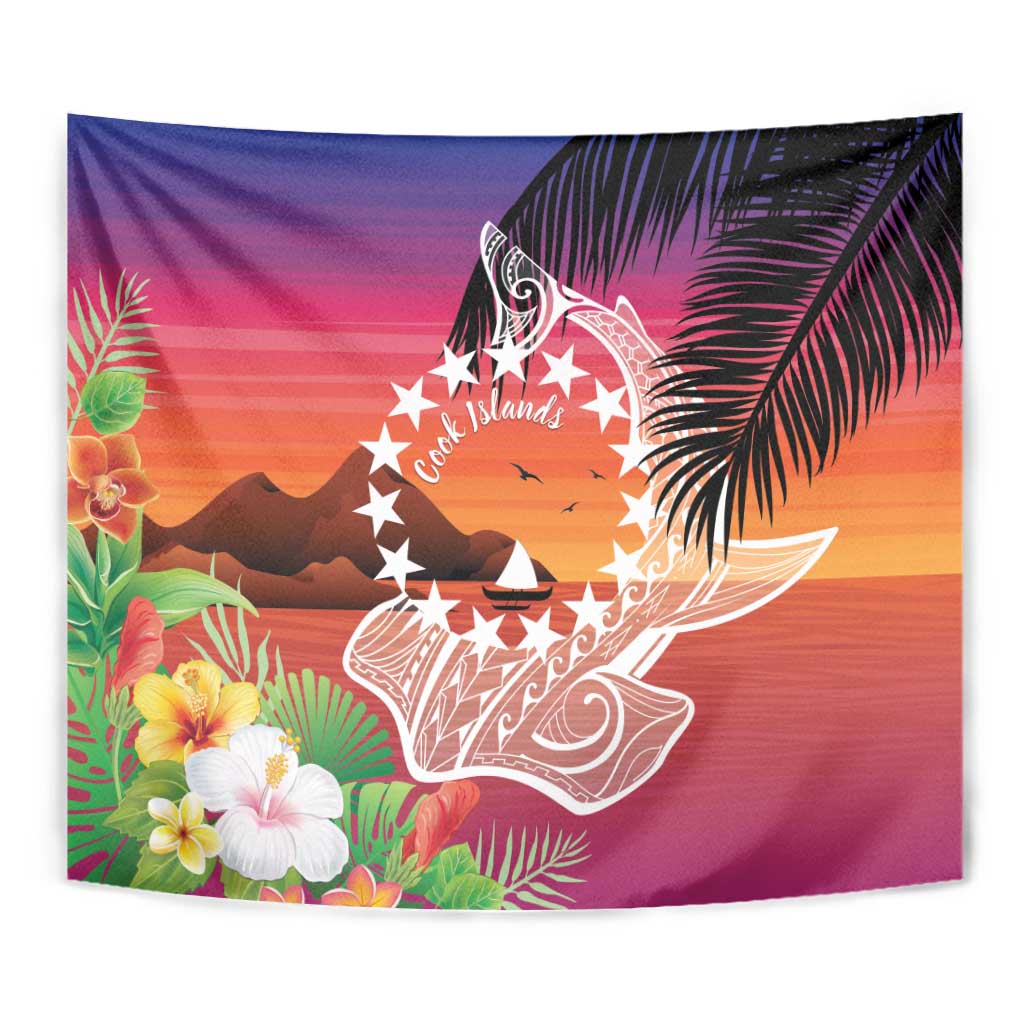 Kia Orana Cook Islands Tapestry Sunset Dream LT7 - Polynesian Pride