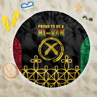 Vanuatu Indipendens Dei Beach Blanket Tribal Sand Drawing LT7 One Size 150cm Colorful - Polynesian Pride