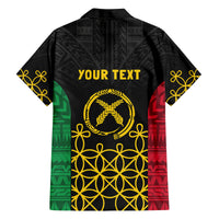 Vanuatu Indipendens Dei Family Matching Puletasi and Hawaiian Shirt Tribal Sand Drawing LT7 - Polynesian Pride