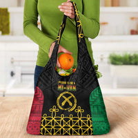 Vanuatu Indipendens Dei Grocery Bag Tribal Sand Drawing LT7 - Polynesian Pride