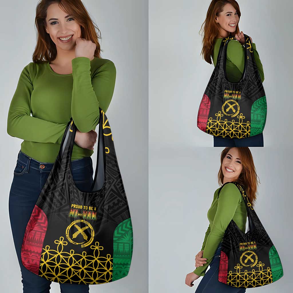Vanuatu Indipendens Dei Grocery Bag Tribal Sand Drawing LT7 - Polynesian Pride