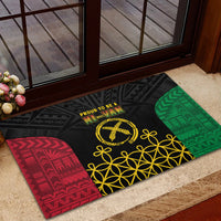 Vanuatu Indipendens Dei Rubber Doormat Tribal Sand Drawing LT7 - Polynesian Pride