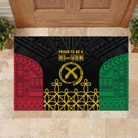 Vanuatu Indipendens Dei Rubber Doormat Tribal Sand Drawing LT7 - Polynesian Pride