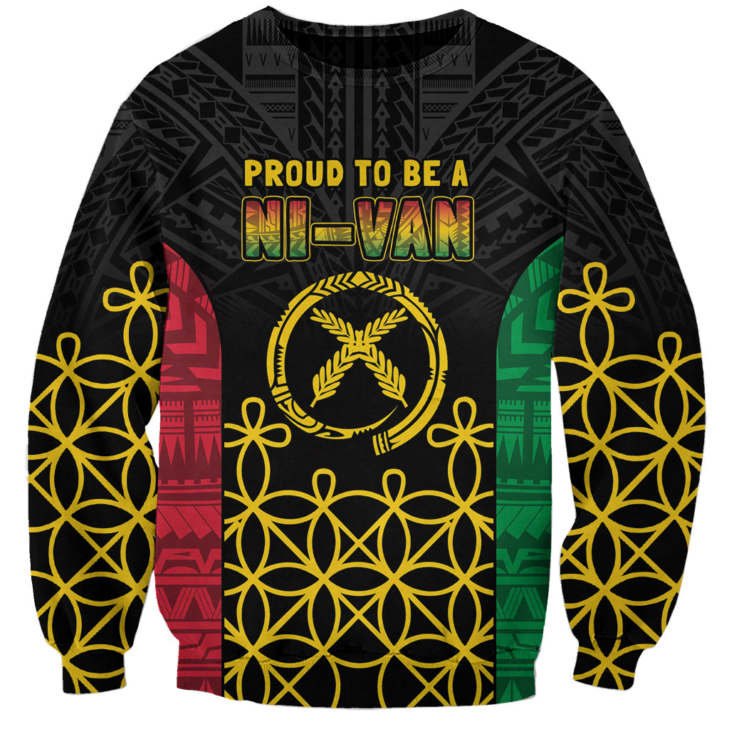 Vanuatu Indipendens Dei Sweatshirt Tribal Sand Drawing LT7 Unisex Colorful - Polynesian Pride