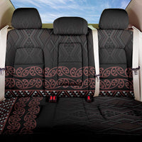 Maori Taniko Patterns Back Car Seat Cover Brown Niho Taniwha Mix Paatiki Motifs