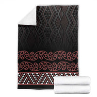 Maori Taniko Patterns Blanket Brown Niho Taniwha Mix Paatiki Motifs