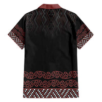 Maori Taniko Patterns Family Matching Summer Maxi Dress and Hawaiian Shirt Brown Niho Taniwha Mix Paatiki Motifs
