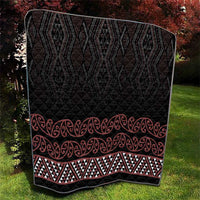 Maori Taniko Patterns Quilt Brown Niho Taniwha Mix Paatiki Motifs LT7 - Polynesian Pride