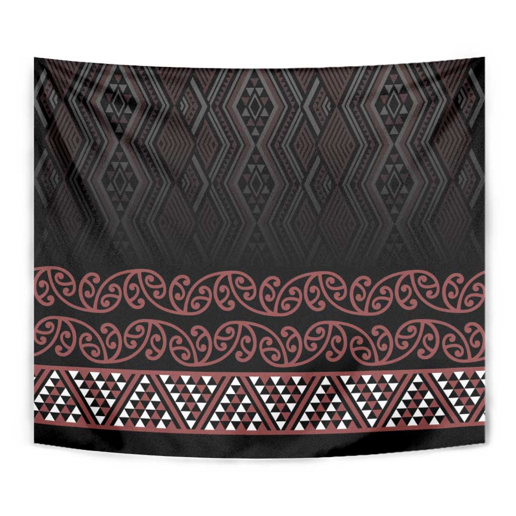 Maori Taniko Patterns Tapestry Brown Niho Taniwha Mix Paatiki Motifs
