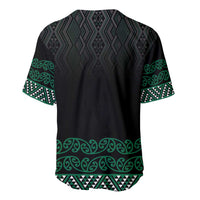 Maori Taniko Patterns Baseball Jersey Pounamu Niho Taniwha Mix Paatiki Motifs LT7 - Polynesian Pride