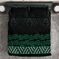 Maori Taniko Patterns Bedding Set Pounamu Niho Taniwha Mix Paatiki Motifs