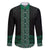 Maori Taniko Patterns Family Matching Off The Shoulder Long Sleeve Dress and Hawaiian Shirt Pounamu Niho Taniwha Mix Paatiki Motifs