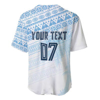 Fiji Rugby Custom Kaiviti Masi Baseball Jersey Turquoise - Polynesian Pride