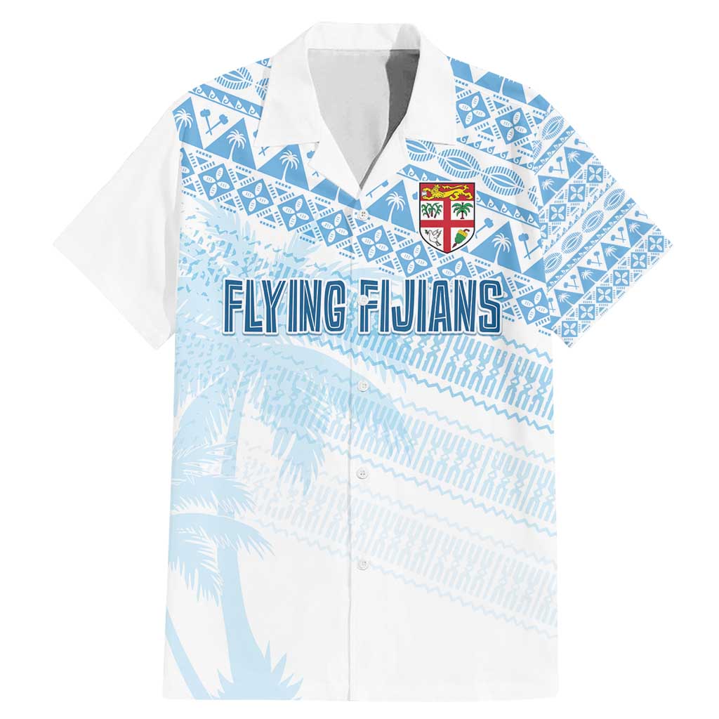 Fiji Rugby Custom Kaiviti Masi Family Matching Mermaid Dress and Hawaiian Shirt Turquoise - Polynesian Pride