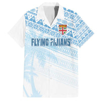 Fiji Rugby Custom Kaiviti Masi Family Matching Puletasi and Hawaiian Shirt Turquoise - Polynesian Pride