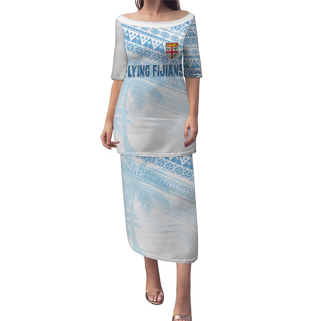 Fiji Rugby Custom Kaiviti Masi Puletasi Turquoise - Polynesian Pride