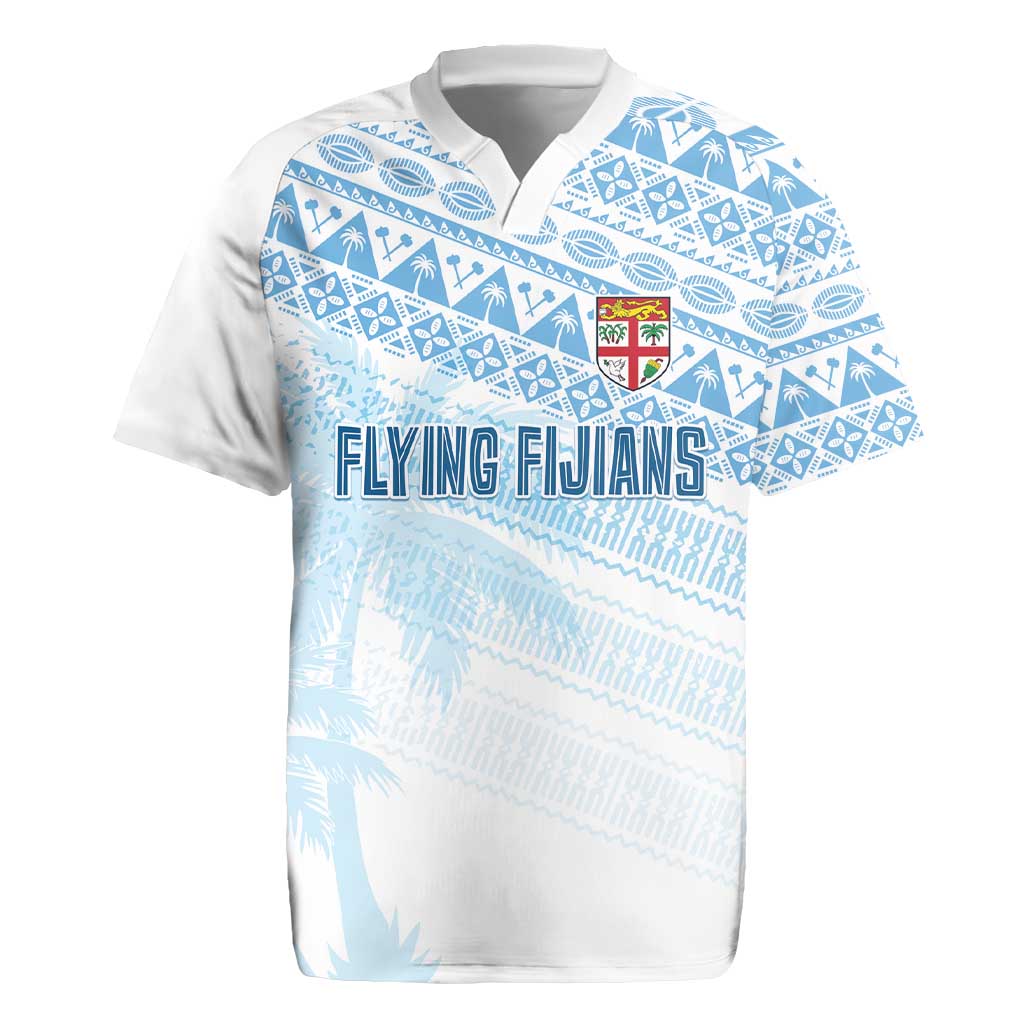 Fiji Rugby Custom Kaiviti Masi Rugby Jersey Turquoise - Polynesian Pride