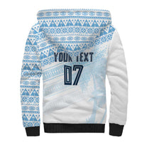 Fiji Rugby Custom Kaiviti Masi Sherpa Hoodie Turquoise - Polynesian Pride