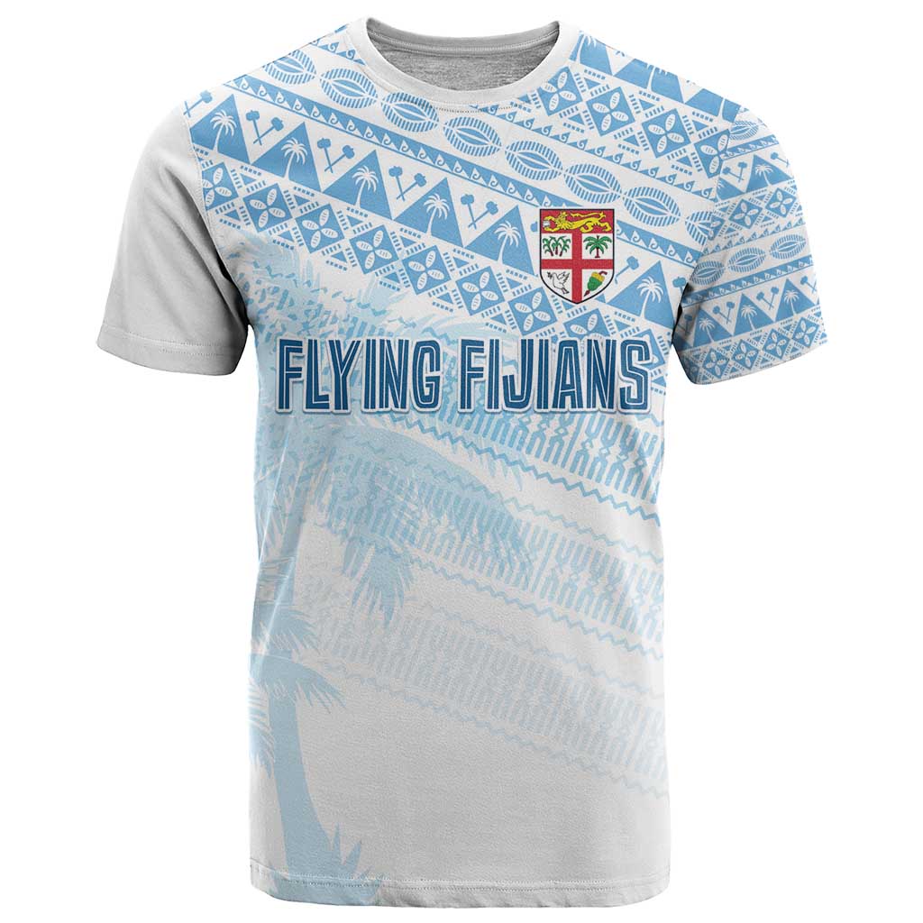 Fiji Rugby Custom Kaiviti Masi T Shirt Turquoise - Polynesian Pride
