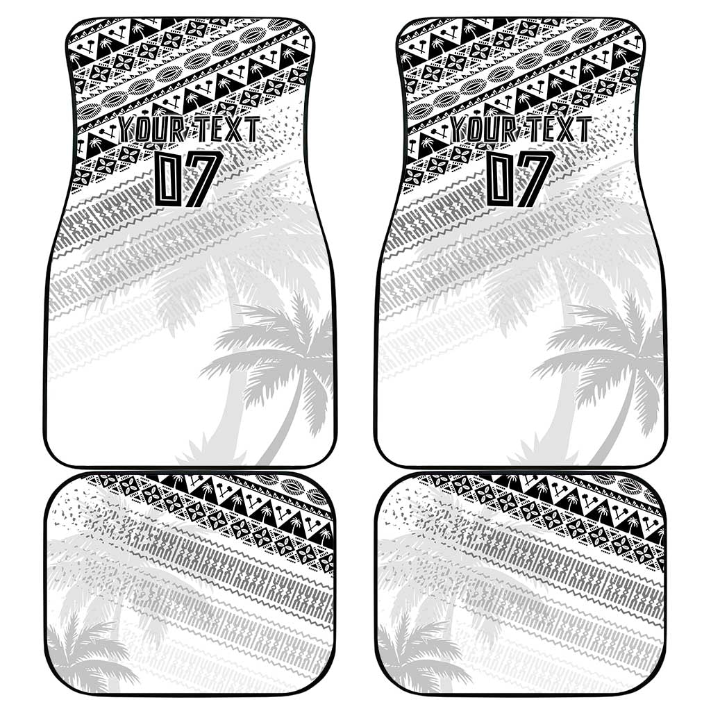 Fiji Rugby Custom Kaiviti Masi Car Mats Black LT7 - Polynesian Pride