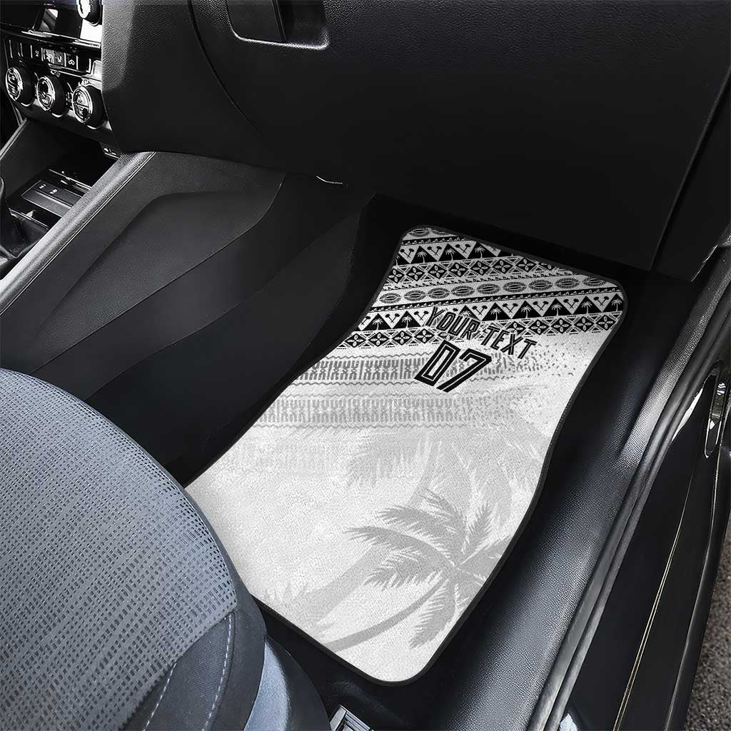 Fiji Rugby Custom Kaiviti Masi Car Mats Black LT7 - Polynesian Pride