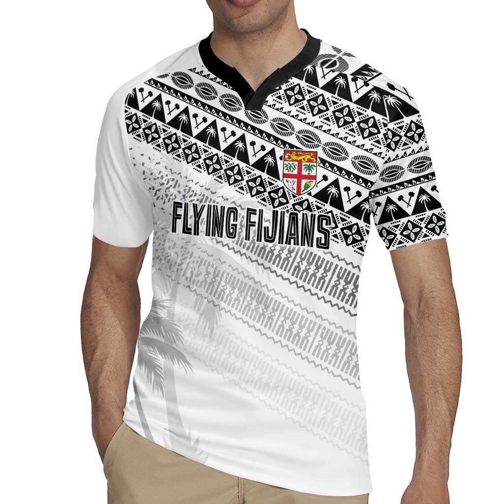 Fiji Rugby Custom Kaiviti Masi Rugby Jersey Black LT7 - Polynesian Pride