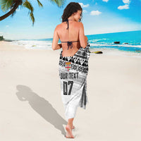 Fiji Rugby Custom Kaiviti Masi Sarong Black LT7 - Polynesian Pride