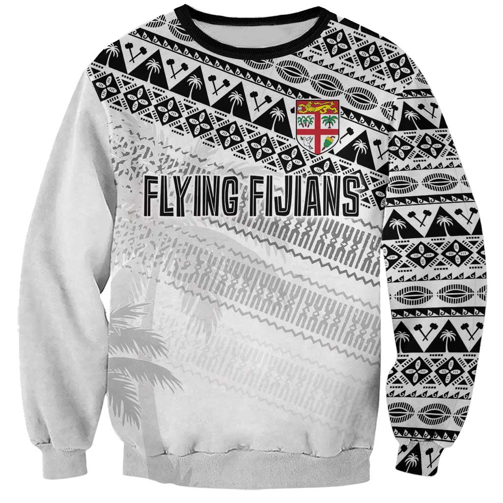 Fiji Rugby Custom Kaiviti Masi Sweatshirt Black - Polynesian Pride