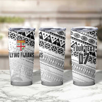 Fiji Rugby Custom Kaiviti Masi Tumbler Cup Black - Polynesian Pride