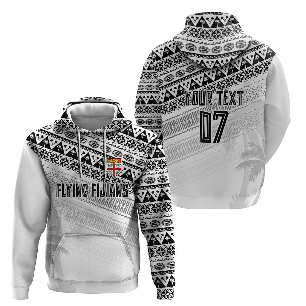 Fiji Rugby Custom Kaiviti Masi Zip Hoodie Black LT7 - Polynesian Pride