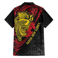 Papua New Guinea 49th Independence Day Family Matching Off Shoulder Maxi Dress and Hawaiian Shirt Motuan Revareva Bird-of-Paradise